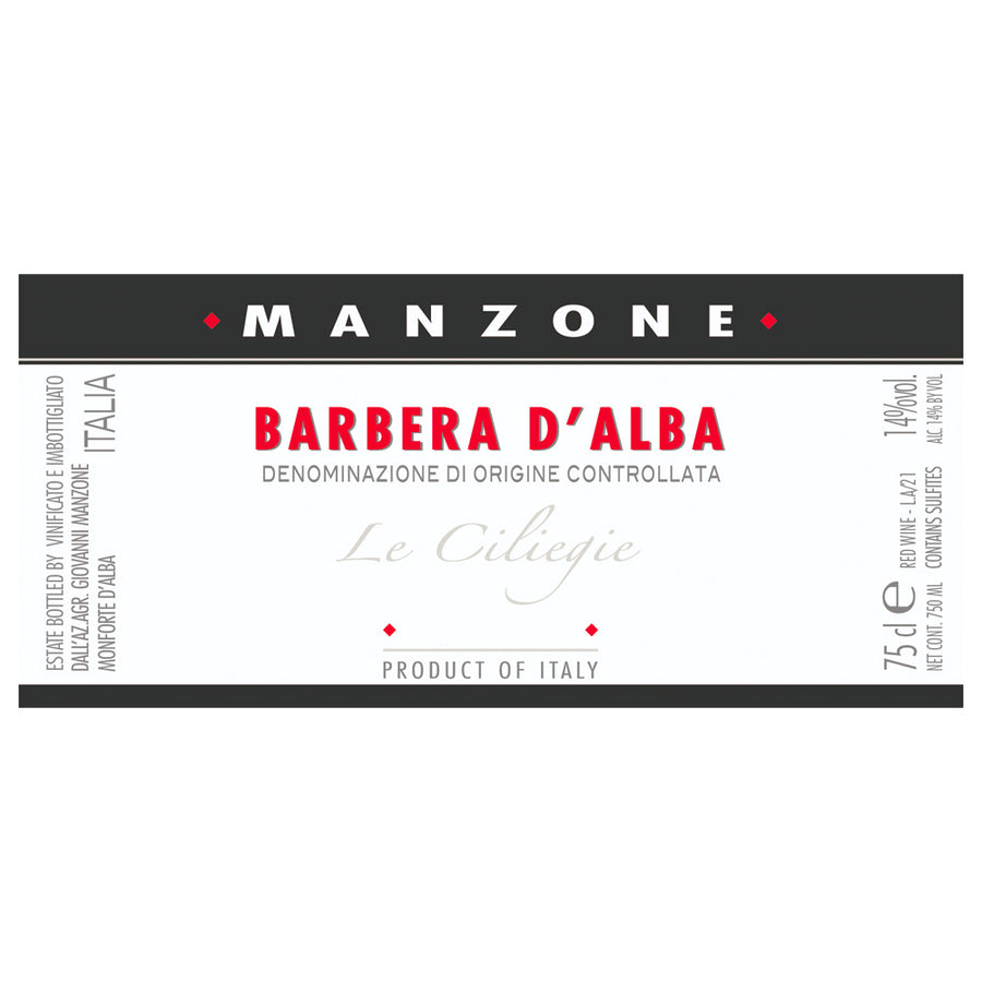 Giovanni Manzone Barbera d'Alba Le Ciliegie 2019
