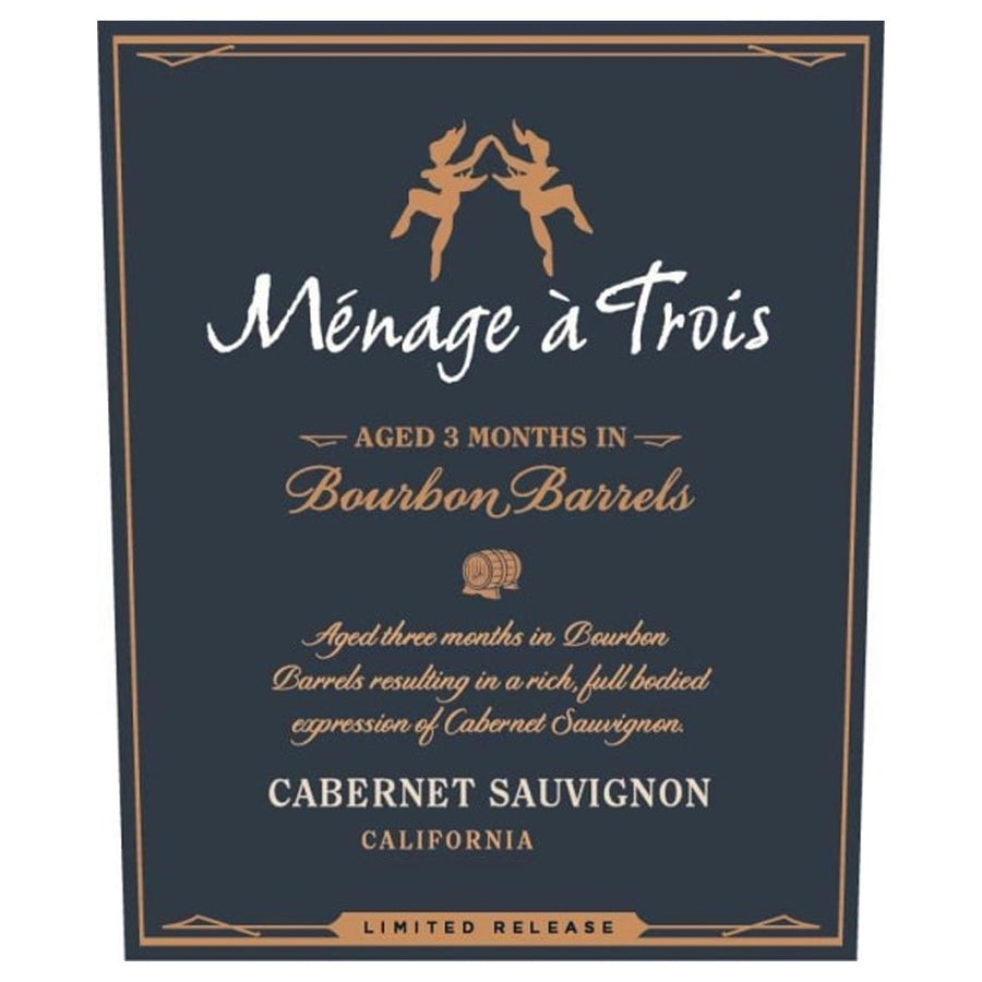 Menage a Trois Bourbon Barrel Cabernet Sauvignon 2018