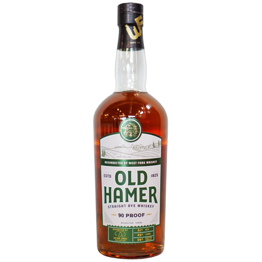 Old Hamer 90 Proof Straight Rye Whiskey