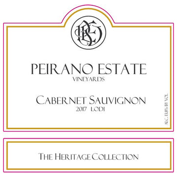 Peirano Estate Cabernet Sauvignon 2017 Lodi Heritage Collection