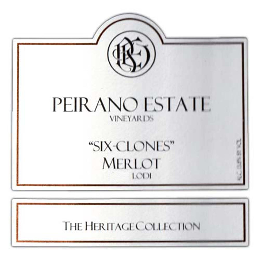 Peirano Estate Six Clones Merlot 2021 Lodi Heritage Collection