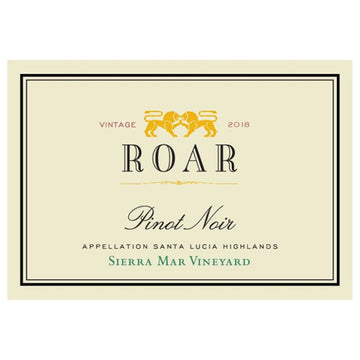 Roar Sierra Mar Vineyard Pinot Noir 2018