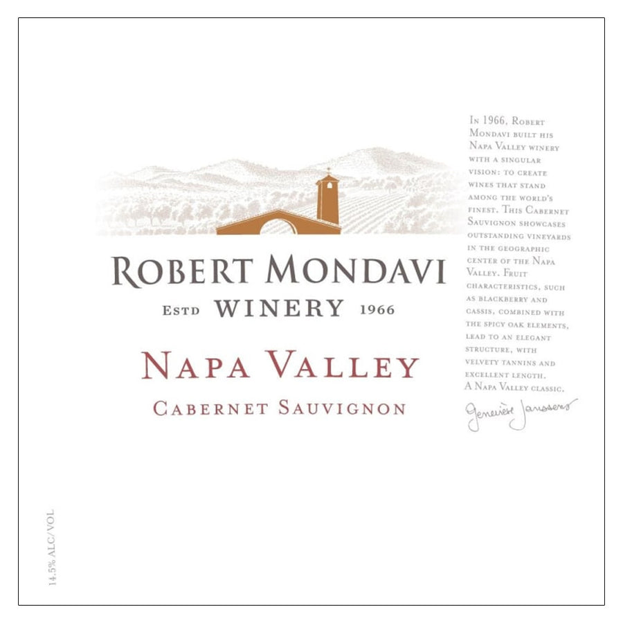 Robert Mondavi Cabernet Sauvignon Napa Valley 2018