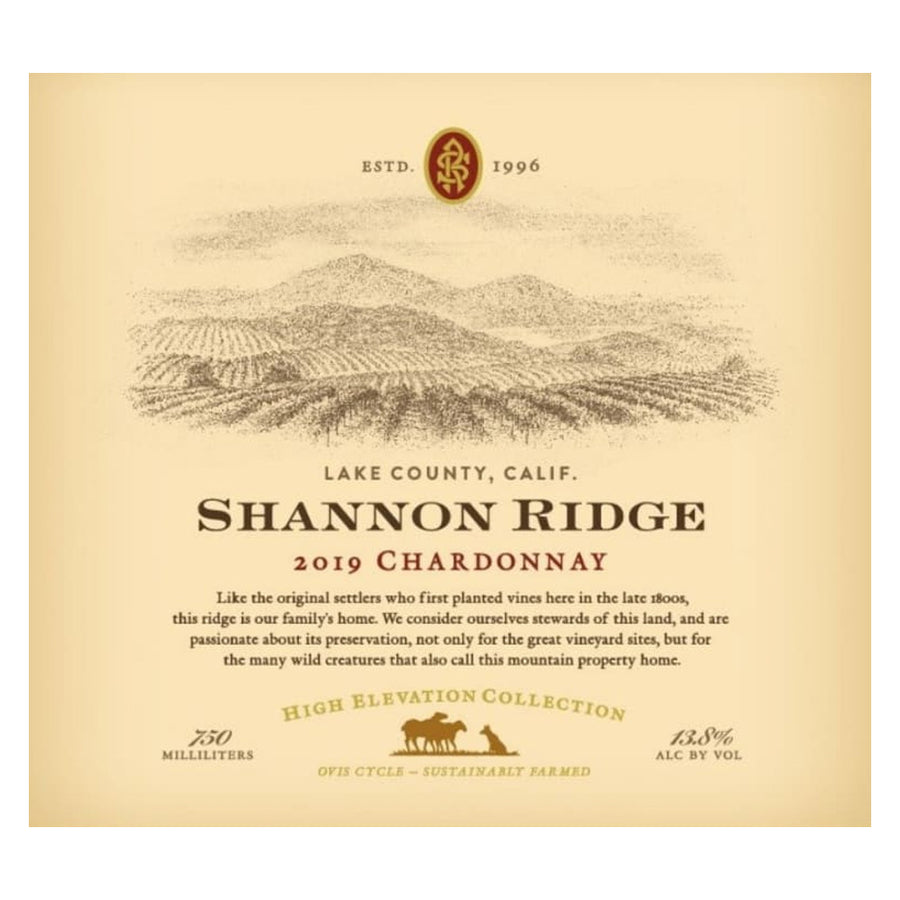 Shannon Ridge High Elevation Chardonnay 2019