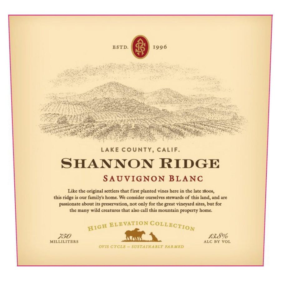 Shannon Ridge High Elevation Sauvignon Blanc 2019
