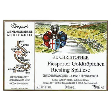 St. Christopher Piesporter Goldtropfchen Riesling Spatlese 2021