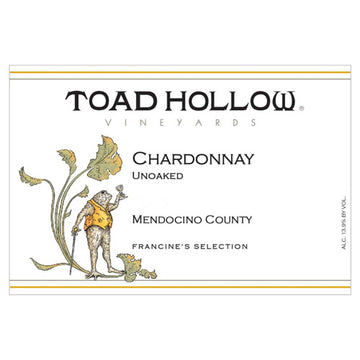 Toad Hollow Francine's Selection Unoaked Chardonnay 2019