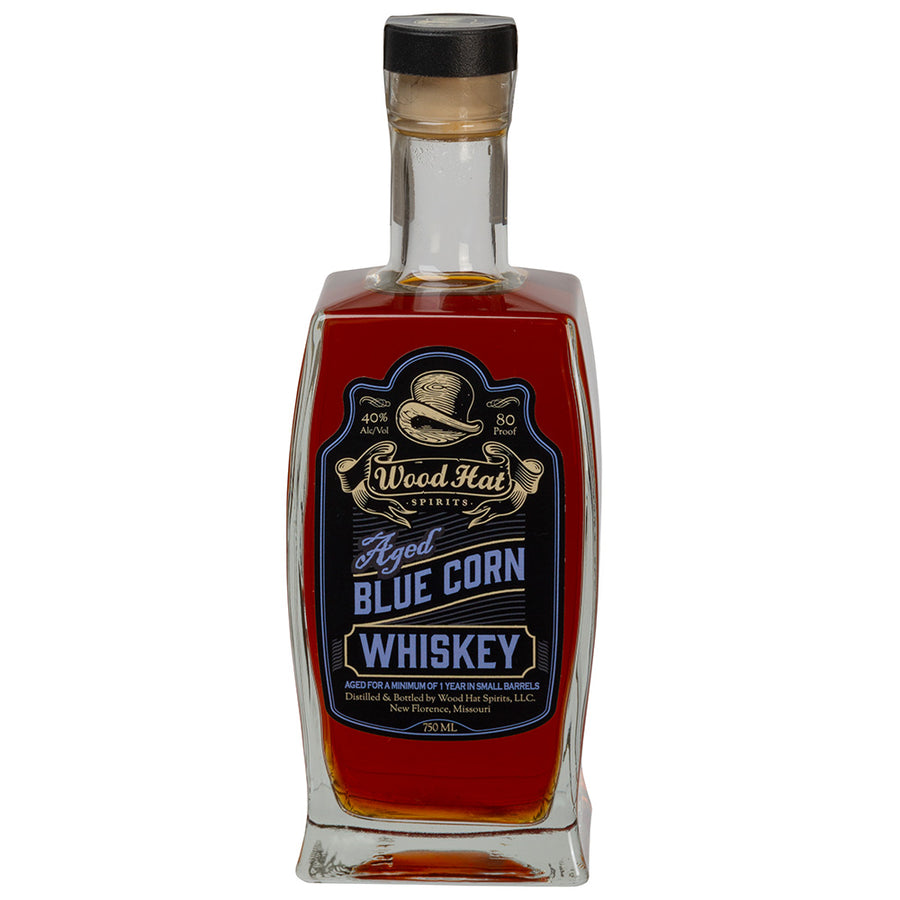 Wood Hat Aged Blue Corn Whiskey