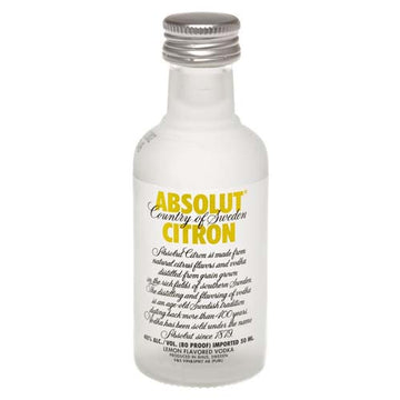 Absolut Vodka Citron 50ml - 12pk