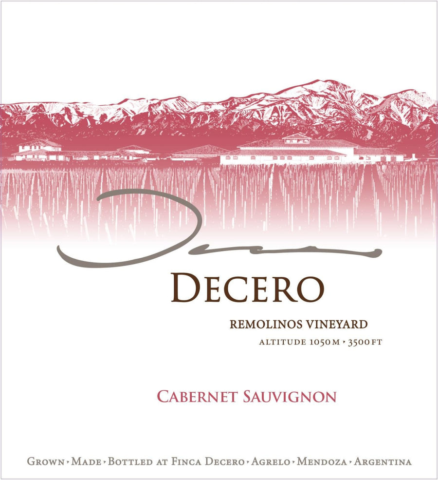 Finca Decero Remolinos Vineyard Cabernet Sauvignon 2018