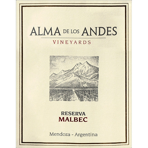 Alma de los Andes Reserva Malbec 2016