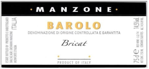Manzone Barolo Bricat 2015