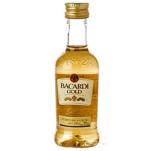 Bacardi Gold Rum 50ml - 10pk
