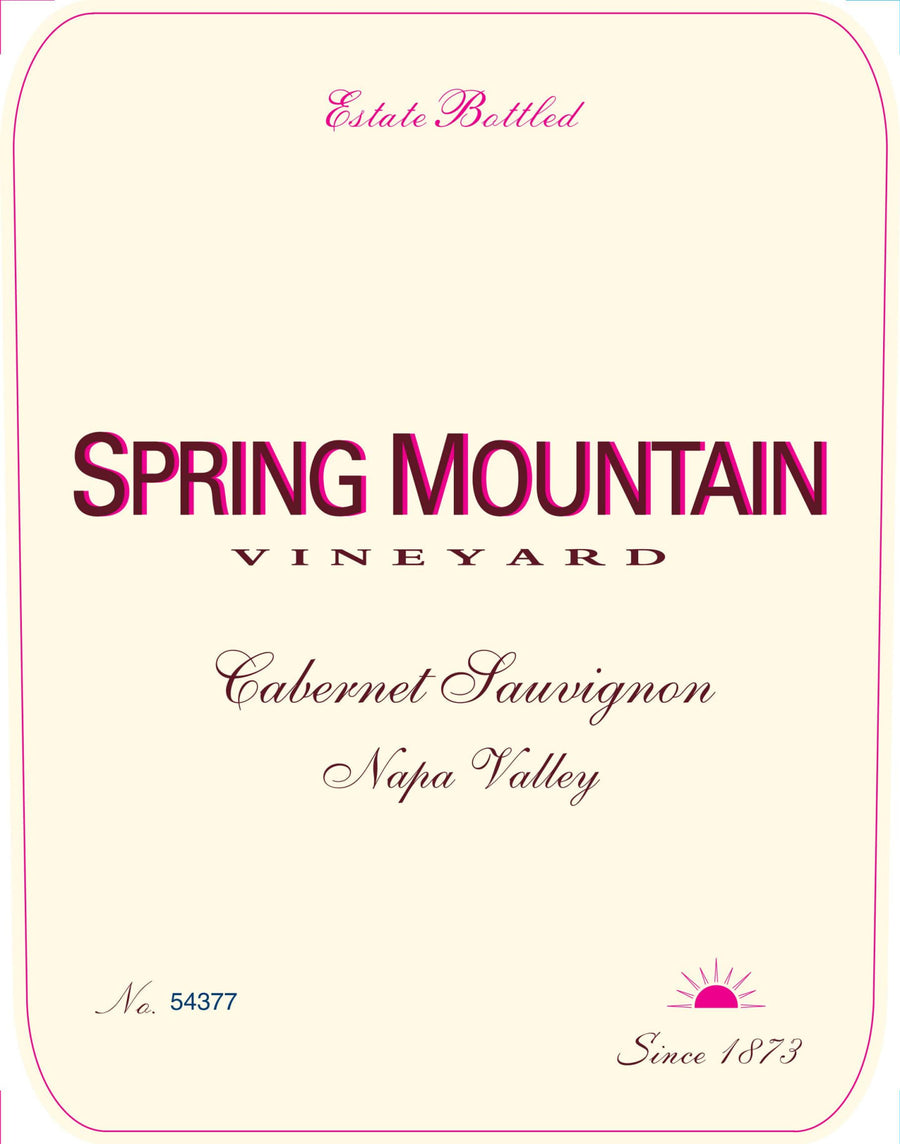 Spring Mountain Vineyard Estate Cabernet Sauvignon 2018